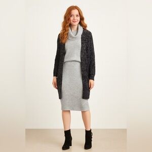 Jacqueline de Young Charcoal Cardigan